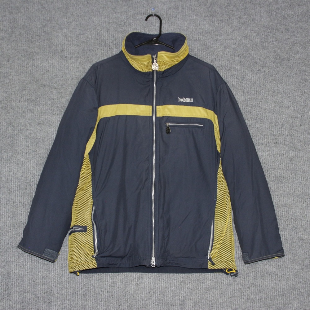 Vintage Bombshell Jacket Mens‎ L Navy Waterproof Breathable Zip Up Streetwear